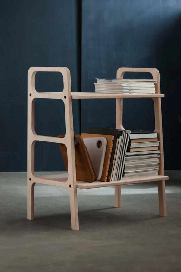 Woodesk Foresta Masif Ahşap Kitaplık, 75X40, Natural Renk, Cpt4656-75 - Image 1