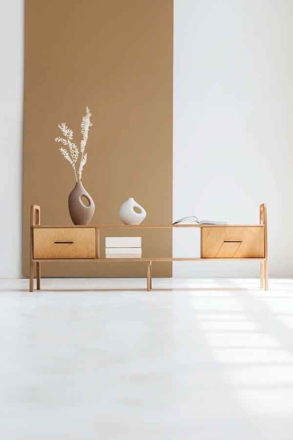 Woodesk Madera Masif Ahşap, Dolap Ve Konsol, 170X40, Natural Renk, Cpt4714-170 - Image 1