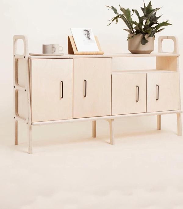 Woodesk Notte Masif Ahşap, Dolap Ve Konsol, 140X90, Natural Renk, Cpt4713-140 - Image 1