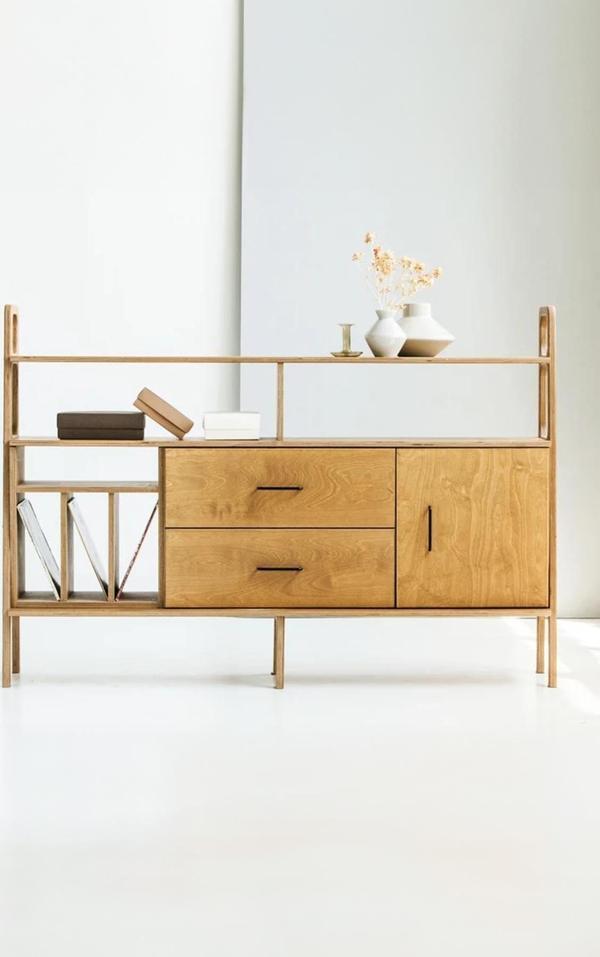 Woodesk Riva Masif Ahşap, Dolap Ve Konsol, 170X115, Natural Renk, Cpt4696-170 - Image 1