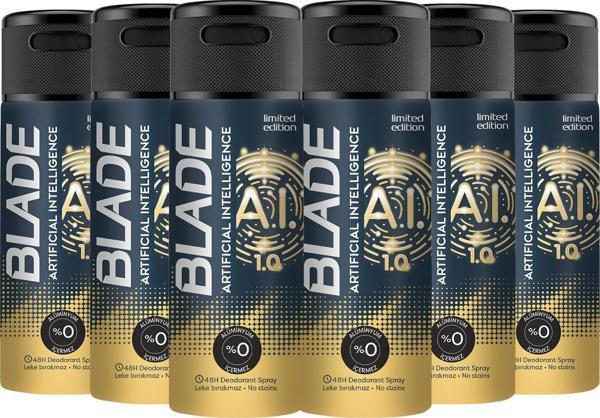 Blade Artificial Intelligence 1.0 Deodorant 6X150 ml - Image 1
