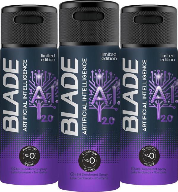 Blade Artificial Intelligence 2.0 Deodorant 3X150 ml - Image 1