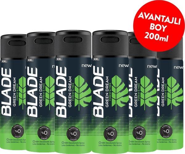 Blade Green Dream Erkek Deodorant 6x200 ml - Image 1