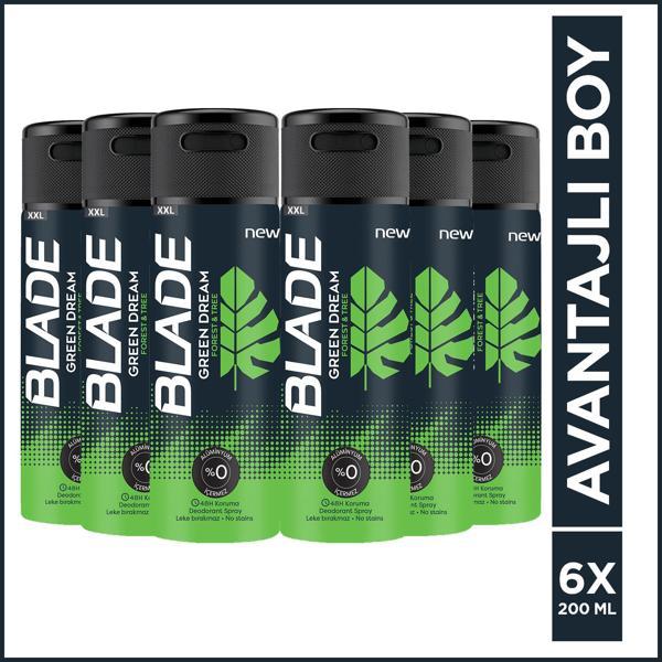 Blade Green Dream Erkek Deodorant 6x200 ml - Image 1