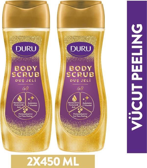 Duru Body Scrub Gold Duş Jeli 2x450 Ml - Image 1