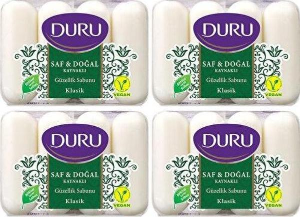 Duru Saf & Doğal Klasik 16 Adet Güzellik Sabunu 4x280gr - Image 1