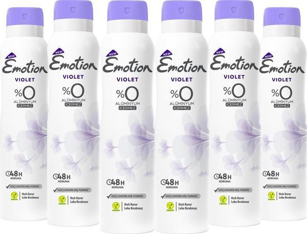 Emotion Violet Kadın Deodorant 6x150ml - Image 1
