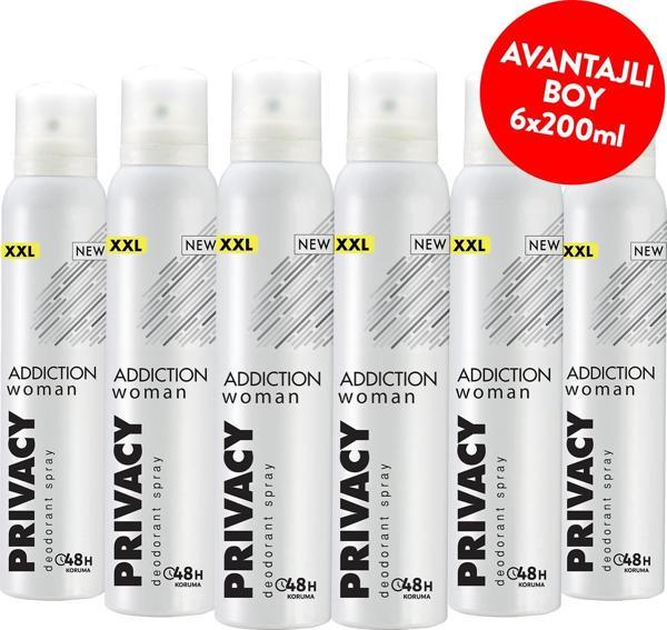 Privacy Addiction Woman Kadın Deodorant 6x200 Ml - Image 1