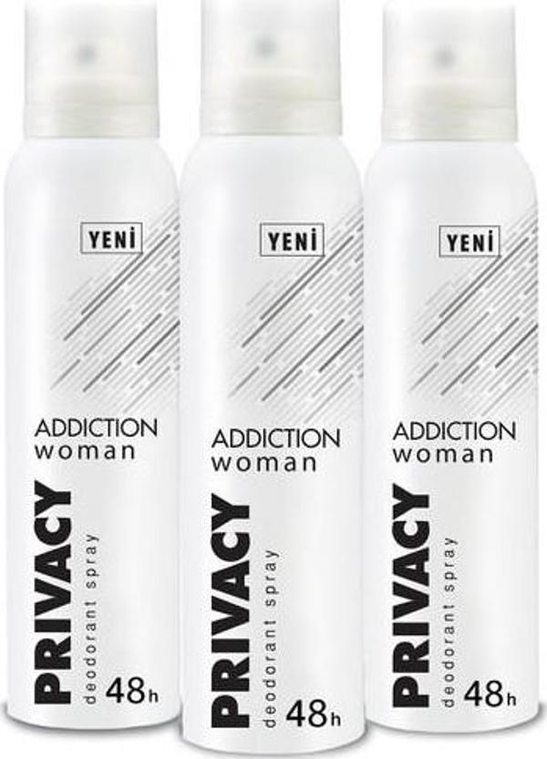 Privacy Woman Addiction Kadın Deodorant 3x150ml - Image 1