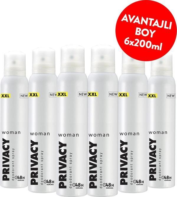 Privacy Woman Kadın Deodorant 6x200 Ml - Image 1