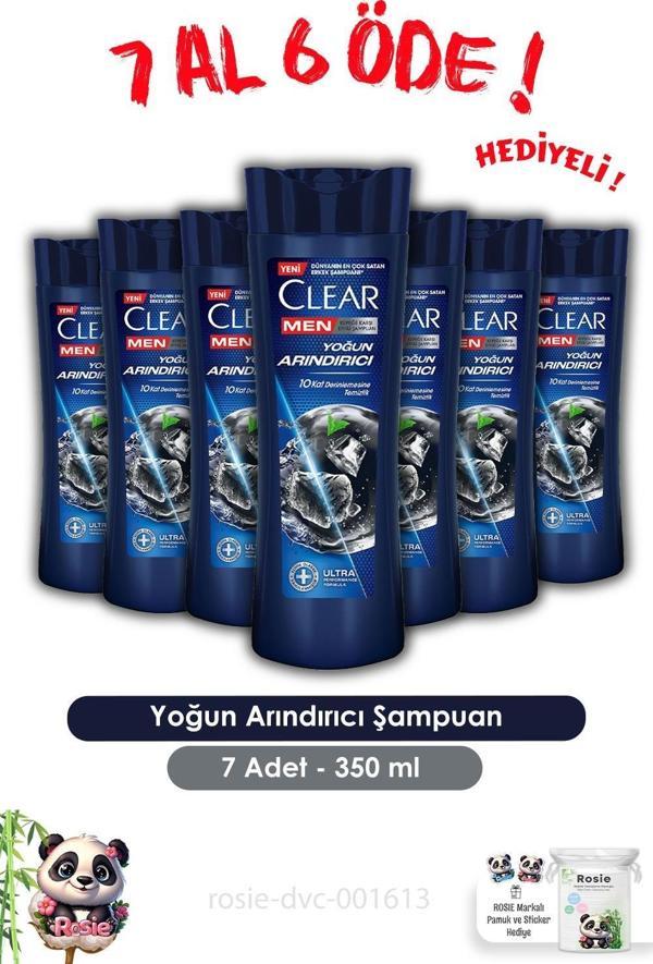 Clear Men 7 AL 6 ÖDE Yoğun Arındırıcı Kepeğe Karşı Şampuan 350 ml ve ROSIE  - Image 1
