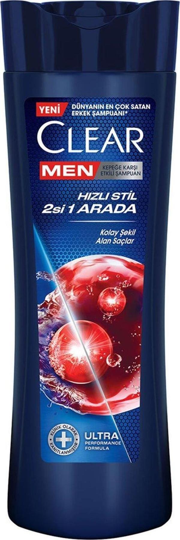 Clear Men Hızlı Stil 2'si 1 Arada Şampuan 350 ml - Image 1