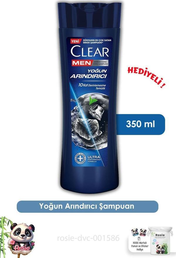 Clear Men Yoğun Arındırıcı Kepeğe Karşı Şampuan 350 ml ve ROSIE  - Image 1