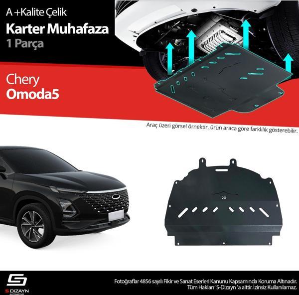 S-Dizayn Chery Omoda5 Çelik Karter Muhafaza Koruma 2022 Üzeri A+ Kalite - Image 1