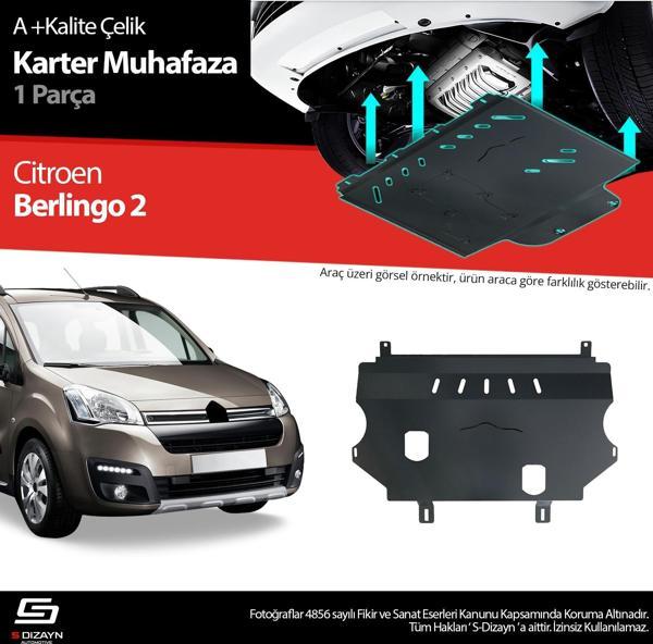 S-Dizayn Citroen Berlingo Çelik Karter Muhafaza Koruma 2008-2018 A+ Kalite - Image 1