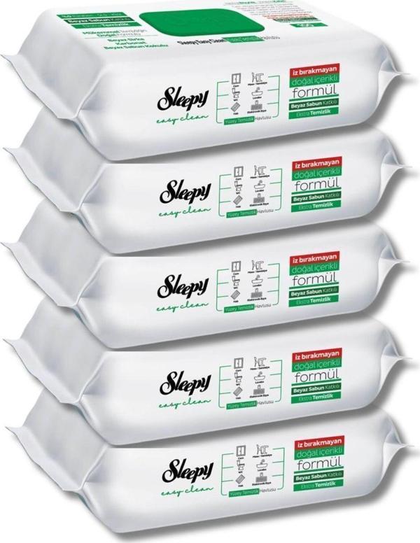 Easy Clean Beyaz Sabun Katkılı Yüzey Temizlik Havlusu 5x100 (500 YAPRAK) - Image 1