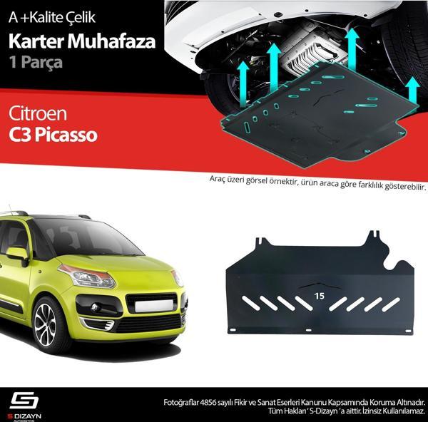 S-Dizayn Citroen C3 Picasso Çelik Karter Muhafaza Koruma 2009-2012 A+ Kalite - Image 1
