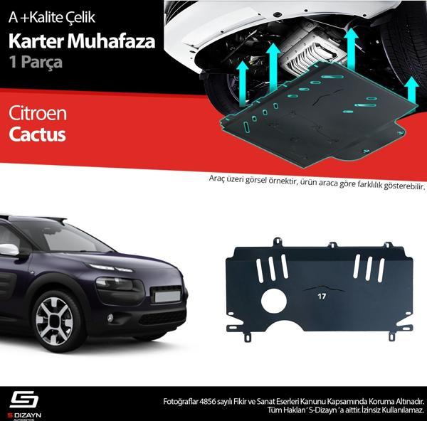 S-Dizayn Citroen Cactus Çelik Karter Muhafaza Koruma 2014 Üzeri A+ Kalite - Image 1