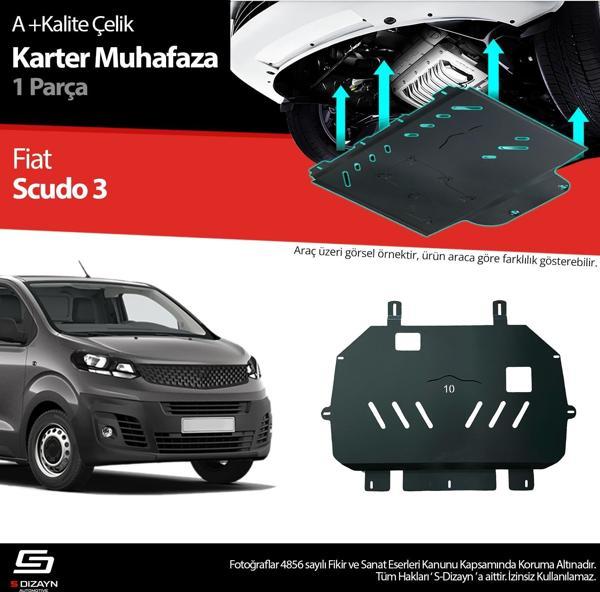 S-Dizayn Fiat Scudo Çelik Karter Muhafaza Koruma 2020 Üzeri A+ Kalite - Image 1