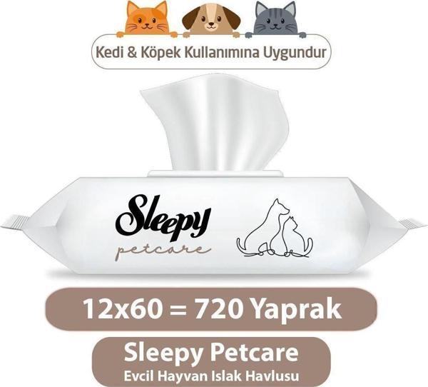 Petcare Evcil Hayvan Islak Havlusu 12x60 Yaprak - Image 1