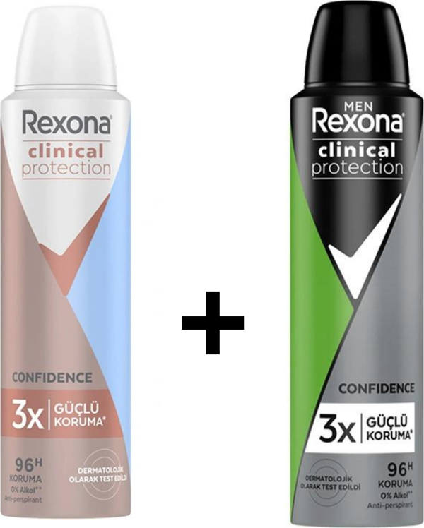Rexona Clinical Protection Kadın Erkek Shower Clean Active Fresh 150 ml - Image 1
