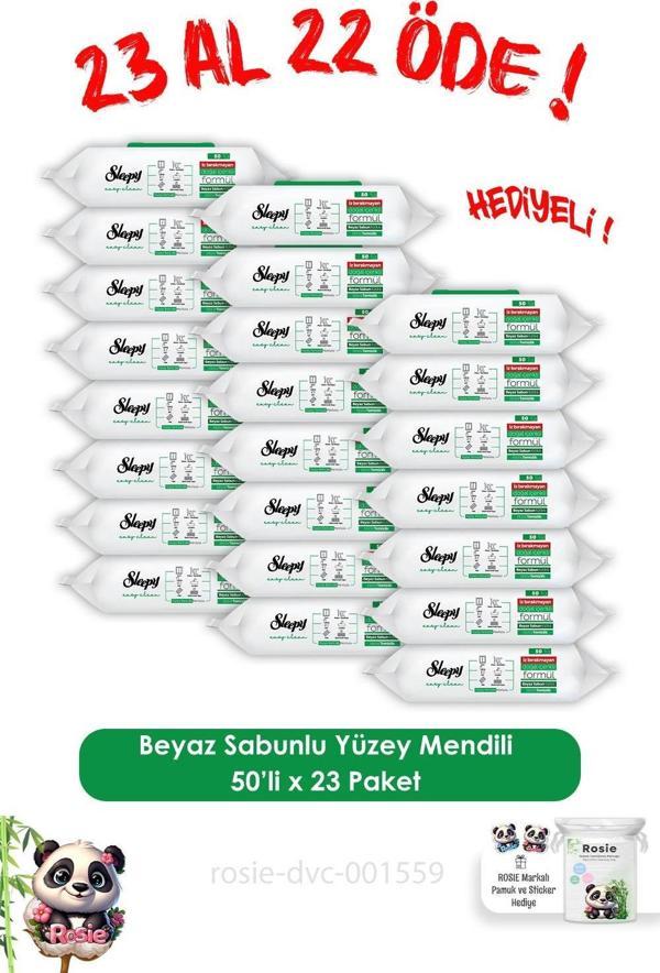 Sleepy 23 AL 22 ÖDE Easy Clean Yüzey Temizlik Havlusu 50' li, ve ROSIE  - Image 1