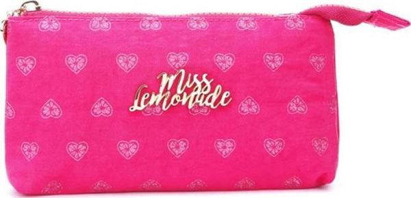 Miss Lemonade Basic Pink Hearted Kalem Çantası 62996 - Image 1
