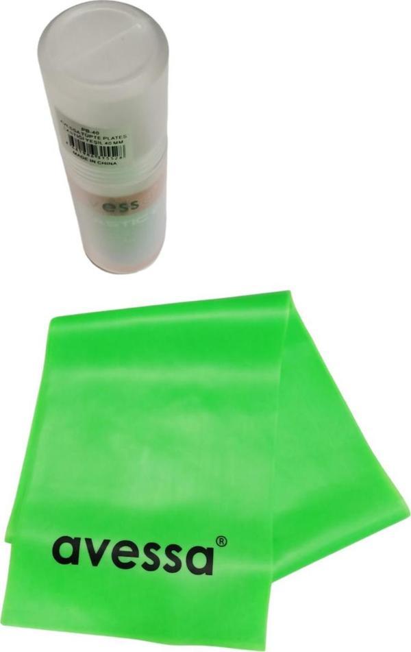 Avessa Tüpte Pilates Lastiği PB-40 YEŞİL 40 mm  - Image 1