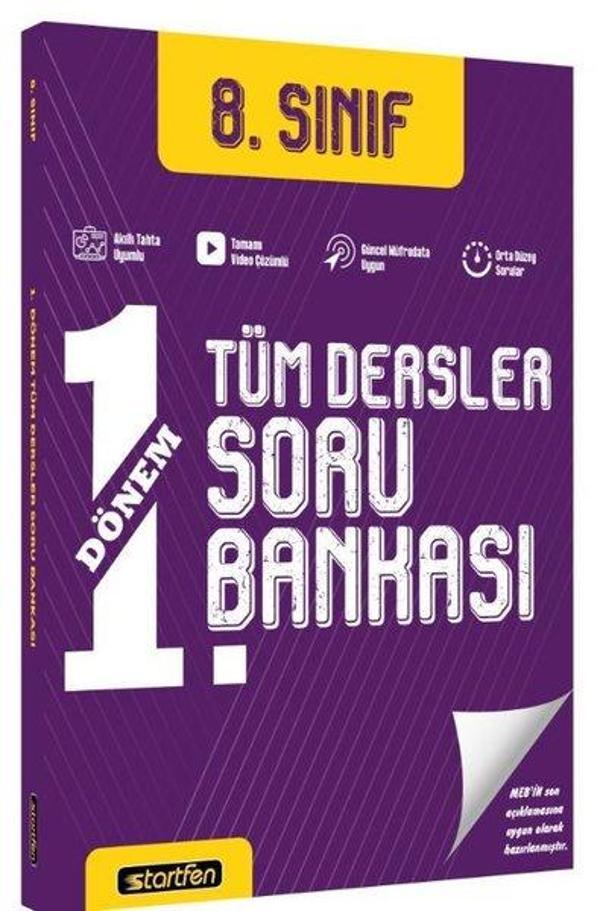 8. Sınıf 1. Dönem Tüm Dersler Soru Bankası - Startfen Yayınları - Image 1