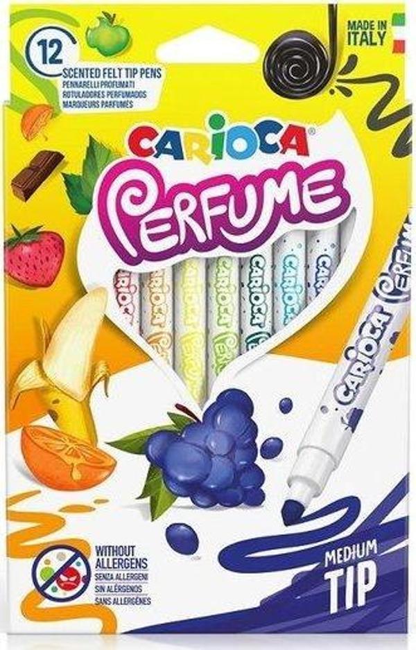 Carioca Kokulu Yıkanabilir Keçeli Boya Kalemi 12li - Image 1