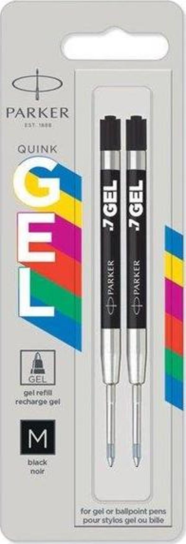 Parker Jel Kalem Refill 2li Mürekkep M Uç Siyah - Image 1