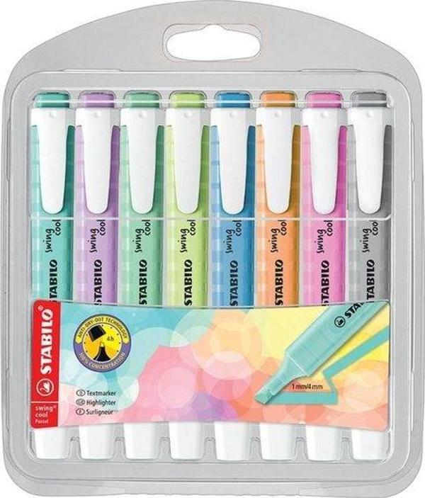 Stabilo swing cool  Pastel 8 li Paket - Image 1