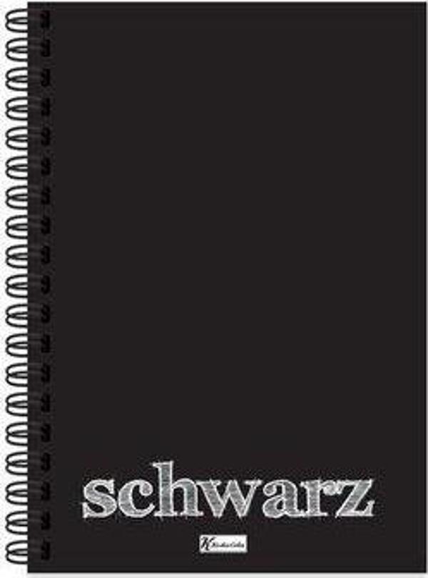 Keskin Color 14x20 40 Yaprak Düz PP Kapak Spiralli Schwarz Defter - Image 1