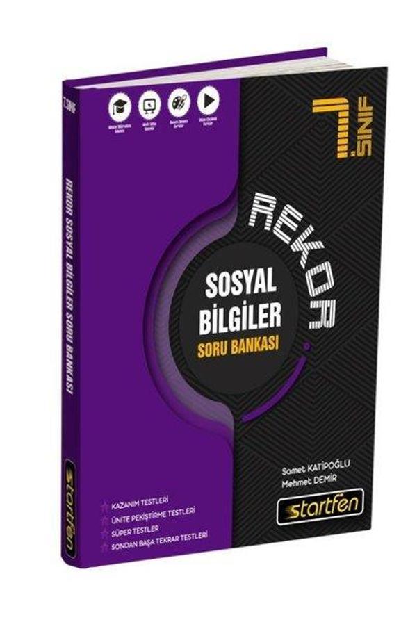 7. Sınıf Sosyal Bilgiler Rekor Soru Bankası - Startfen Yayınları - Image 1