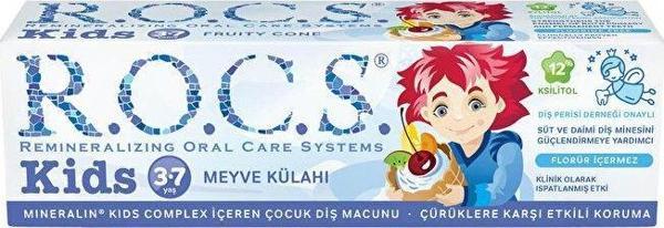 Rocs Kıds 3-7 yaş Meyve Külahı Diş Macunu - Image 1