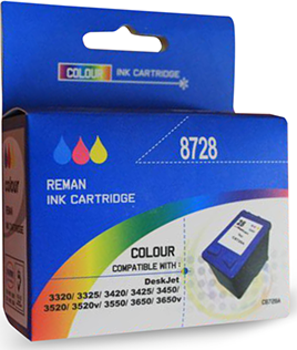 BK HP 28 UYUMLU RENKLİ KARTUŞ - HP 3320/ 3325/ 3420/ 3425/ 3450/ 3520/ 3535/ 3550/ 3620/ 3650/ 4105/ - Image 1