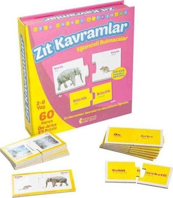 DiyToy Eğlenceli Zıt Kavramlar Eğitici Oyun - Image 1