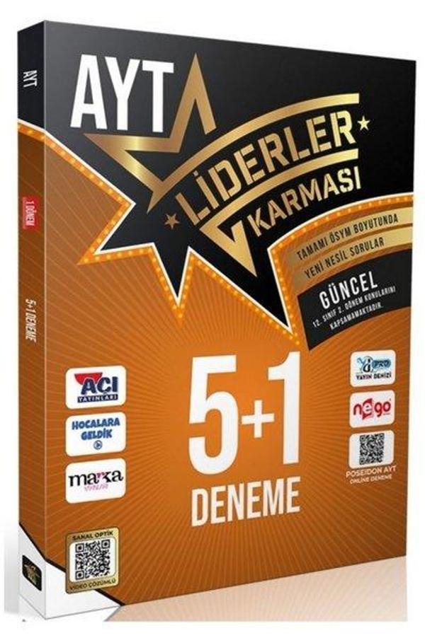 AYT 5+1 Deneme Seti - 12. Sınıf 2. Dönem Konularını Kapsamamaktadır - Liderler Karması - Image 1