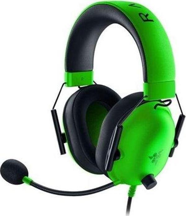 Razer Blackshark V2 X Kablolu Mikrofonlu Kulak Üstü Oyuncu Kulaklığı Yeşil - Image 1