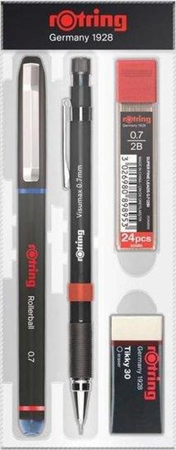 Rotring Silgi Hediyeli Ofis Seti Mavi Mürekkep - Image 1