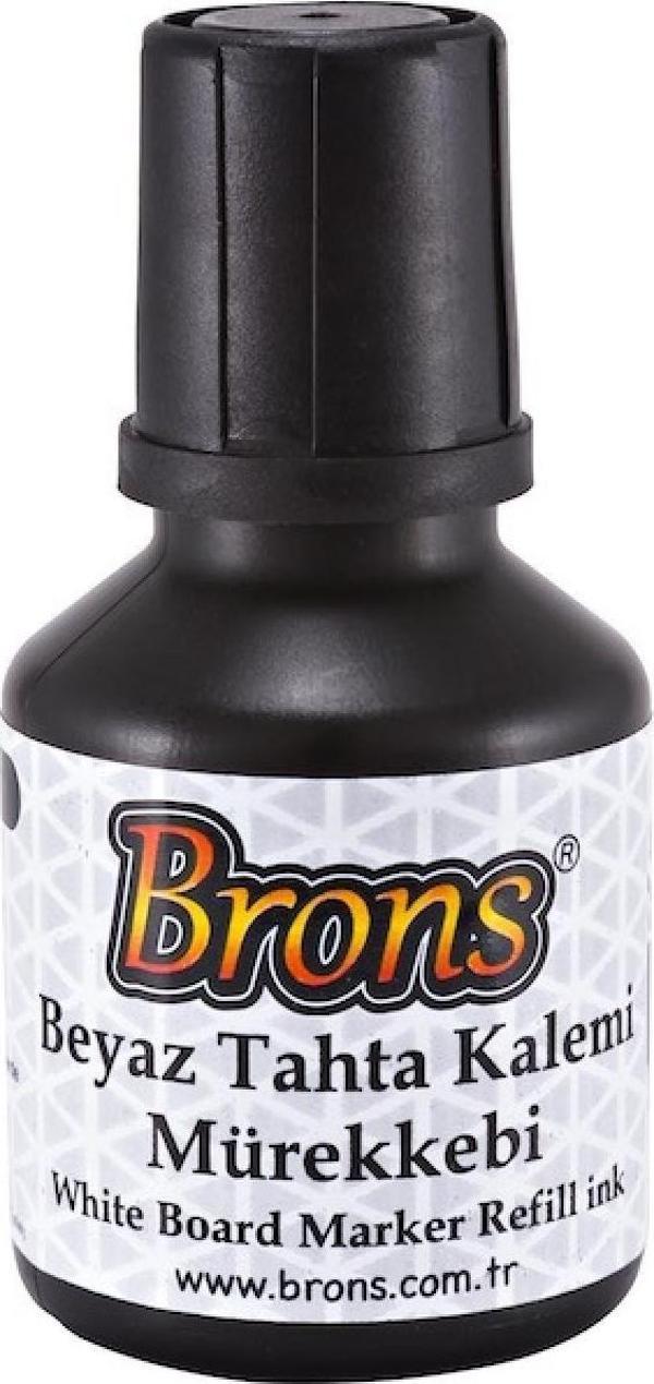 Brons BEYAZ TAHTA KALEM MÜREKKEBİ 30cc SİYAH BR-350 - (12 Adet) - Image 1