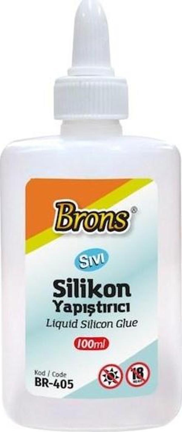 Brons YAPISTIRICI SIVI SILIKON 100 ML BR-405 - (12 Adet) - Image 1