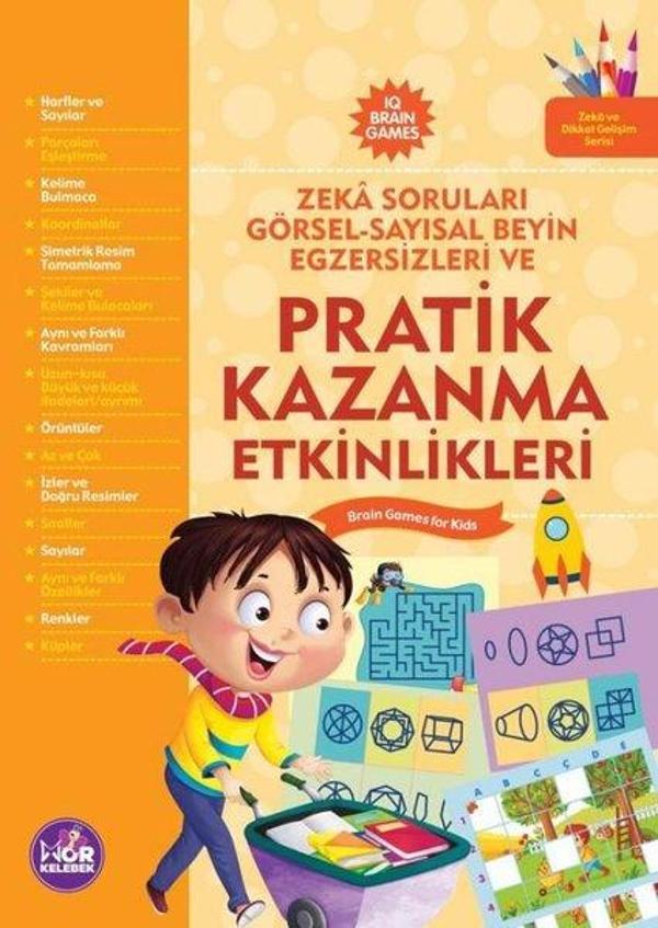 Pratik Kazanma Etkinlikleri - Zeka Soruları Görsel - Sayısal Beyin Egzersizleri Ve - Mor Kelebek - Image 1