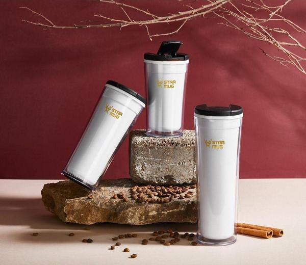 Star Termos Mug 250 Ml Opak Seri - Beyaz ( Piknik Kamp Outdoor Ofis Otel Kafe Okul Kampüs ) - Image 1