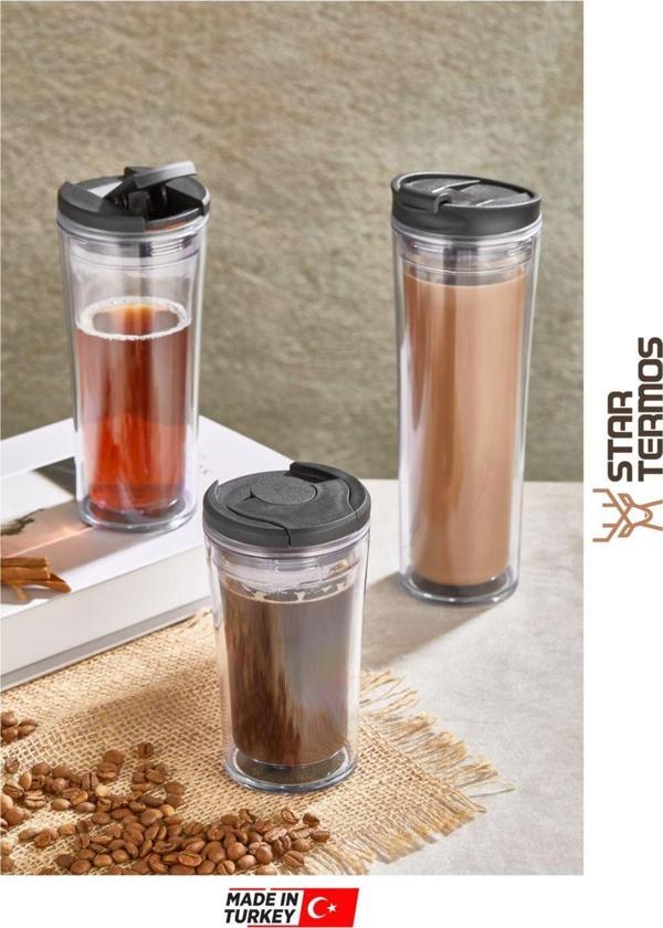 Star Termos Mug 250 Ml Şefaf Seri ( Piknik Kamp Outdoor Ofis Otel Kafe Okul Kampüs ) - Image 1