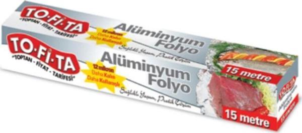 Tofita Alüminyum Folyo 15 Metre 12 Mikron - Ekstra Kalın - Image 1