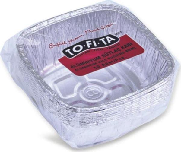 Tofita Alüminyum Sütlaç Aşure Kabı 10'Lu - Image 1