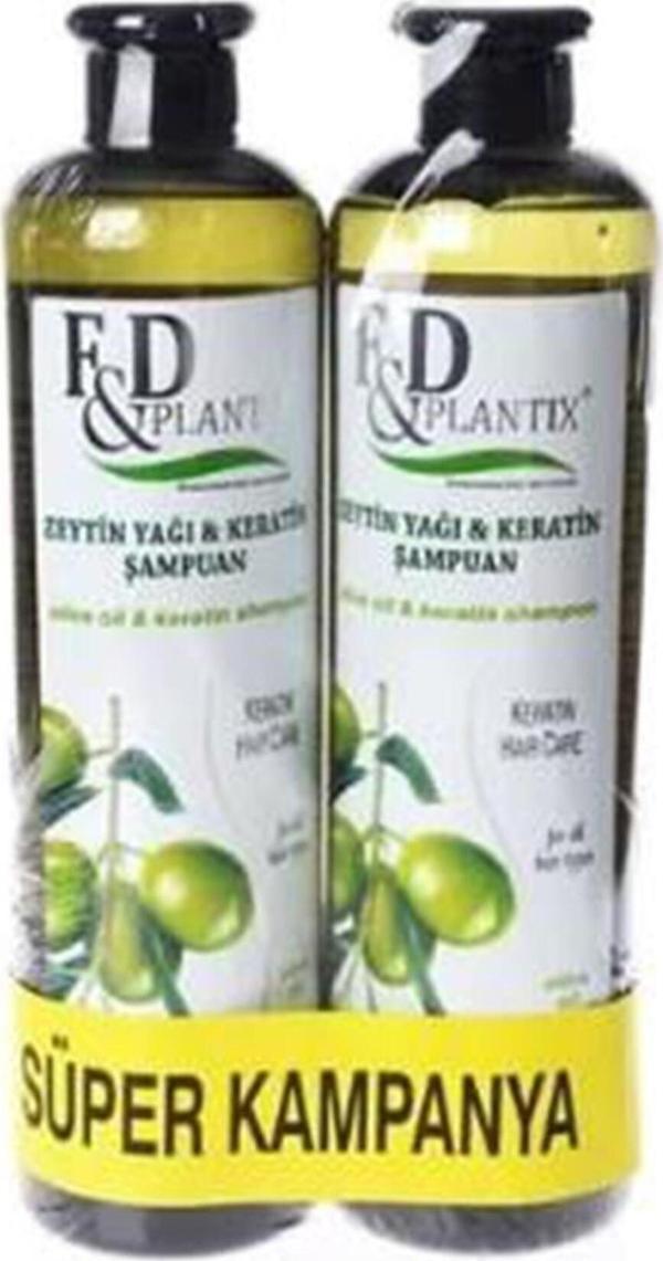 Plantix Zeytin Yağı ve Keratin Şampuan 700 ml 2li - Image 1