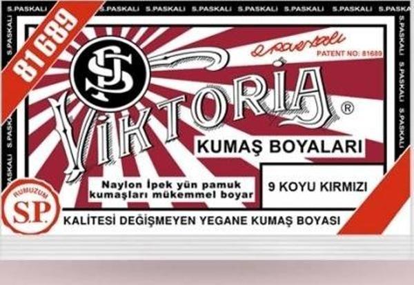 Viktoria Kumaş Boyası - 09 Koyu Kırmızı - Image 1