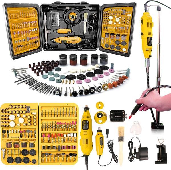 Anadolu Strong 350 Parça  Çift Makinalı Gravür Oyma Dremel Taşlama Zımpara 130 W - Image 1